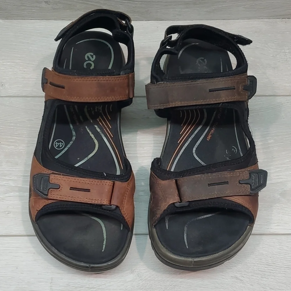 Ecco Mens Yucatan Outdoor Hiking Comfort Sandals shoes sz 44/10-10.5